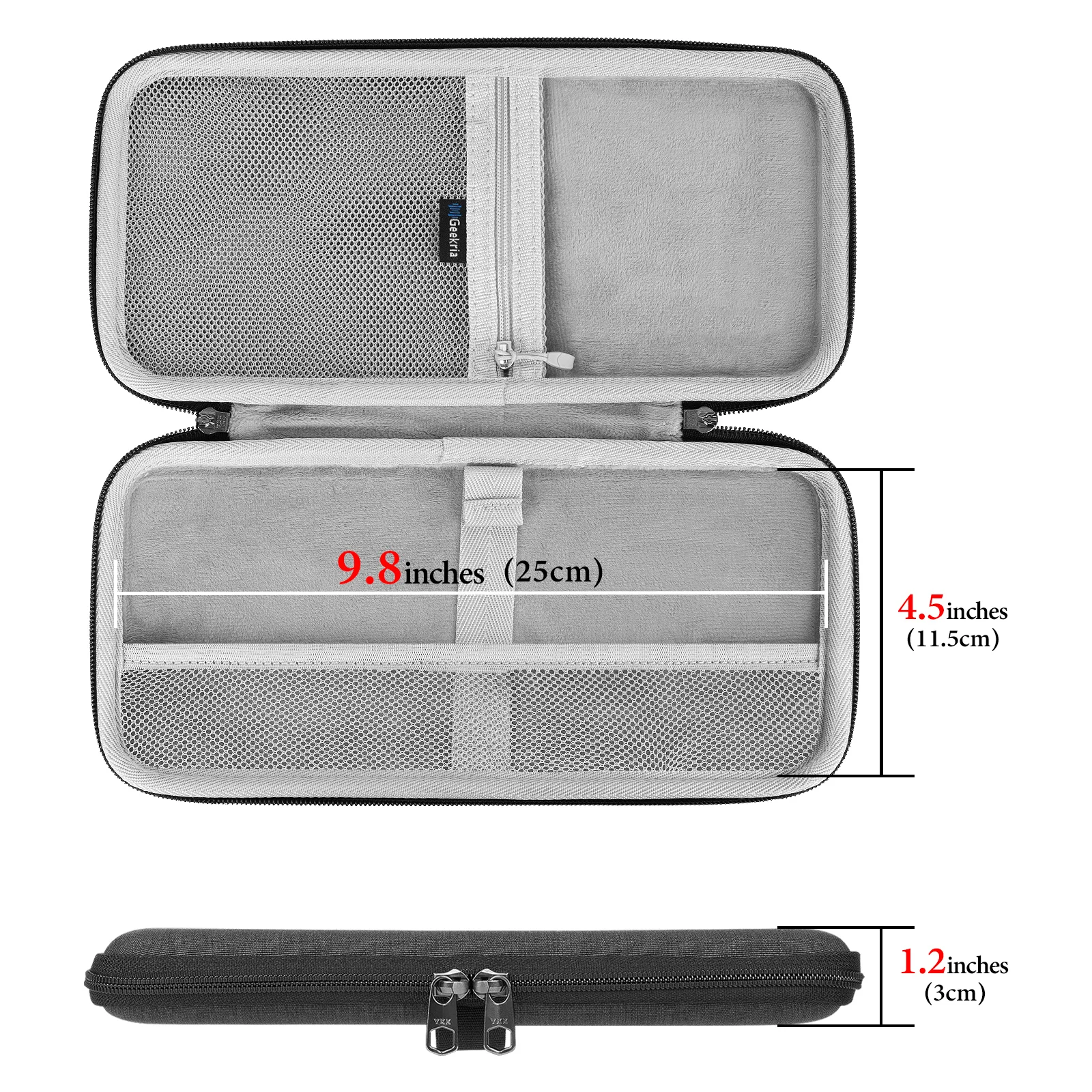 Keyboard Carrying Case, Compatible with Logitech KEYS-to-GO 2 Hard Shell Protective Travel Bag (Dark Grey)