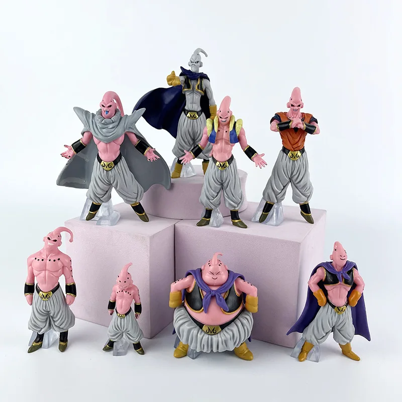 

8Pcs/Set Dragon Ball Z Anime Devil Buu Figurine PVC Manga Action Figure Collection Model Statue Toys Birthday Gift For Children