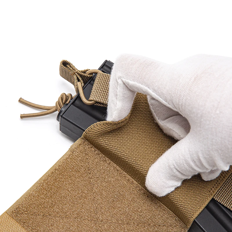 Taktische elastische MBITR Radio Halter Wingman Pouch AR M4 5,56 Magazin Lagerung Shock Cord Retension Jagd Weste Zubehör – Detail 9