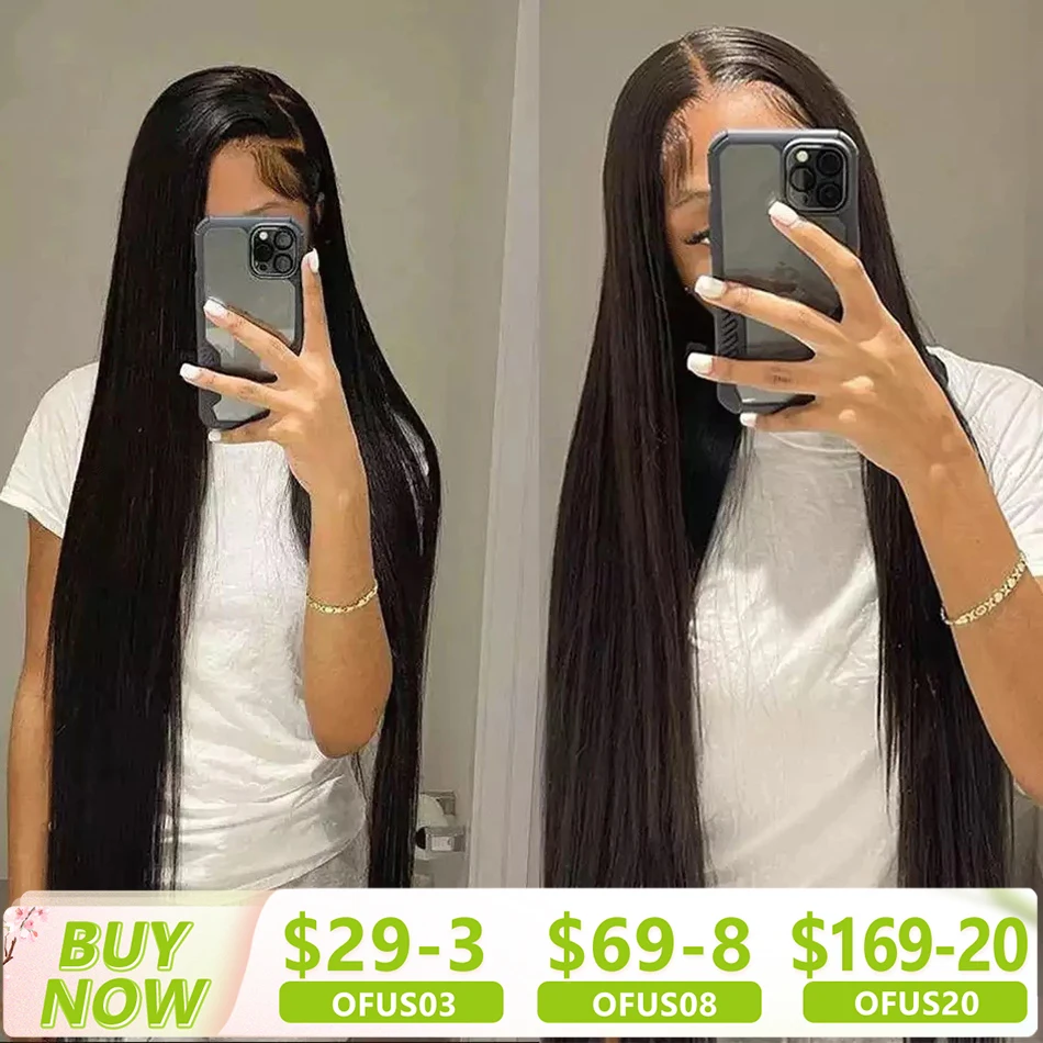 13x4-13x6-Hd-Lace-Frontal-Wig-30-32-34-Inch-Straight-Lace-Front-Wig ...