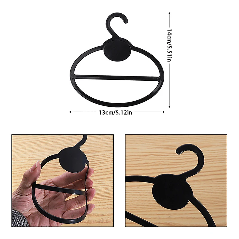 10Pcs Oval Scarf Shawl Tie Holder Coat Hanger Multifunctional Clothes Display Slots Holder Organizer Space Saving 2