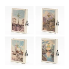 

A5 Nordic Style Notebook with Lock Student Stationery Agenda 2022 Planner Sketchbook Diary Password Book Girls Handbook