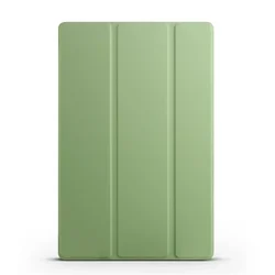 Premium Trifold PU Leather Soft TPU Back Stand Case for HonorPad X8a 11 inch (Mint green)