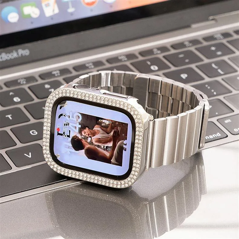 Stainless Steel Magnetic straps For Apple Watch Band 44mm 46mm 49mm 40mm 45mm 41mm 42mm Bracelet iwatch Series 10 9 8 SE ultra 2 Stainless Steel Magnetic straps For Apple Watch Band 44mm 46mm 49mm 40mm 45mm 41mm 42mm Bracelet iwatch Series 10 9 8 SE ultra 2