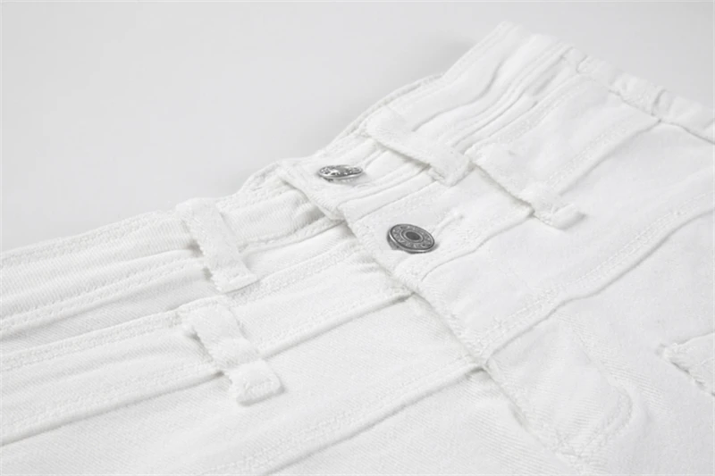 Summer New White Denim Shorts Women's Hong Kong Style High Waist Slim Super Shorts Loose All-match Pocket Jeans Female Hot Pants bape shorts