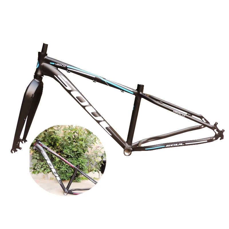 SOUL Cuadro de bicicleta horquilla, marco de bicicleta de con freno de disco de de aluminio de 15 pulgadas, 26| | - AliExpress