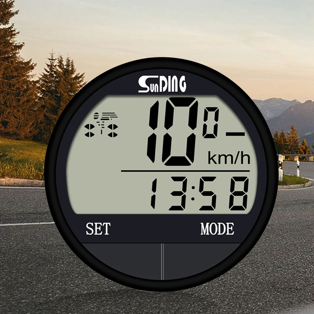 Bike Computer Bicycle Speedometer LCD Digital Display Bike Odometer Multi-Functional Mountain Bike Computer for Outdoor Cycling