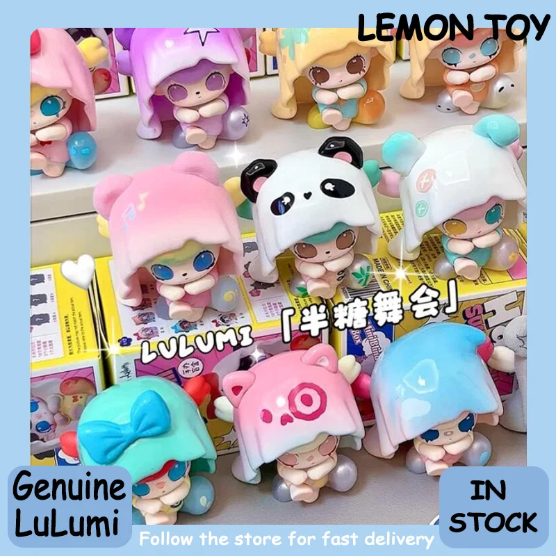 Genuine Lulumi Half Sugar Ball Series Mini Blind Box Cute Action Figure Collection Desktop Ornament Fashion Trend Surprise Gift