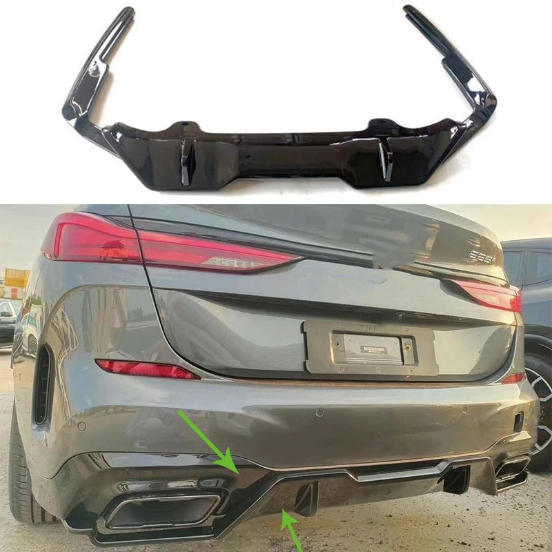 Per Bmw F44 M-Tech Sport Bumper M235I 228I 2020 2021 2022 Labbro Posteriore Diffusore Spoiler Car Splitter Body Kit Parti Esterne