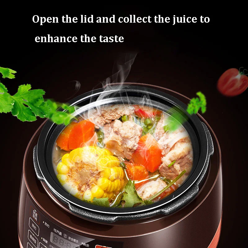 Electric Cooker with 2 Inner Pots automatic exhaust Electric high Pressure Cooker Intelligent Automatic rice Cookers Multicooker