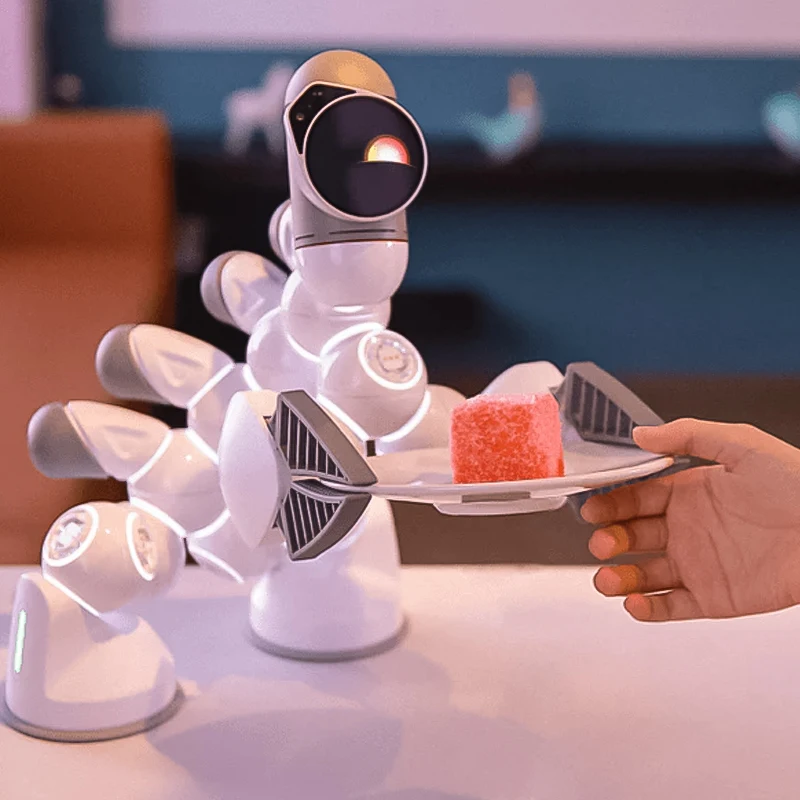 ClicBot Intelligent Robot Electronic AI Program Modular Pet Robot Desktop Puzzle Toy Splicing Accompany Christmas Child Gifts