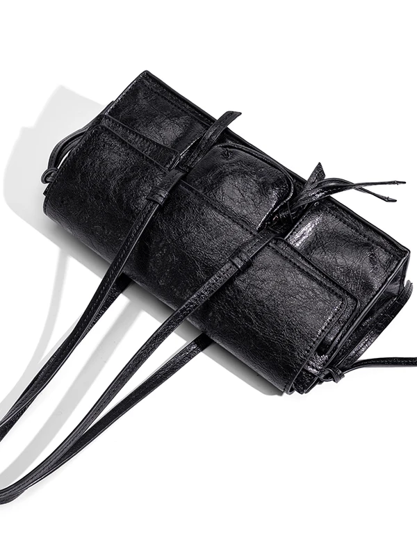 Fashion Square Solid Flap Pocket Shoulder Bags 2025 High Quality Bags for Women Interior Compartment Zipper Pu Women's Handbags