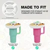 Silicone bowl for snacks with ASA: tray ring for portable snacks, comfortable and folding for easy food storage 3