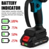 198VF 6 Inch Brushless Chain Saw Mini Handheld Pruning Chainsaw Woodworking Electric Saw Cutting Tools For Makita 18V Battery 6