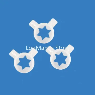 

Колпачки для моделирования в виде гексаграммы, запасные части для машины для мягкого мороженого, пластиковые насадки, крышки, внутренний диаметр 29 мм, 3 шт.