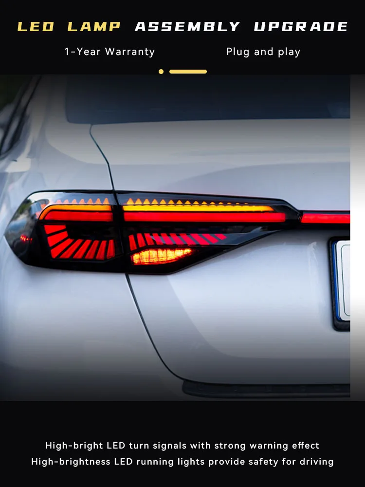 

Car Lights For Toyota Corolla 2019-2023 Taillight Assembly Upgrade Superbright LED DRL Dynamic Signal Tail Lamp Accessories
