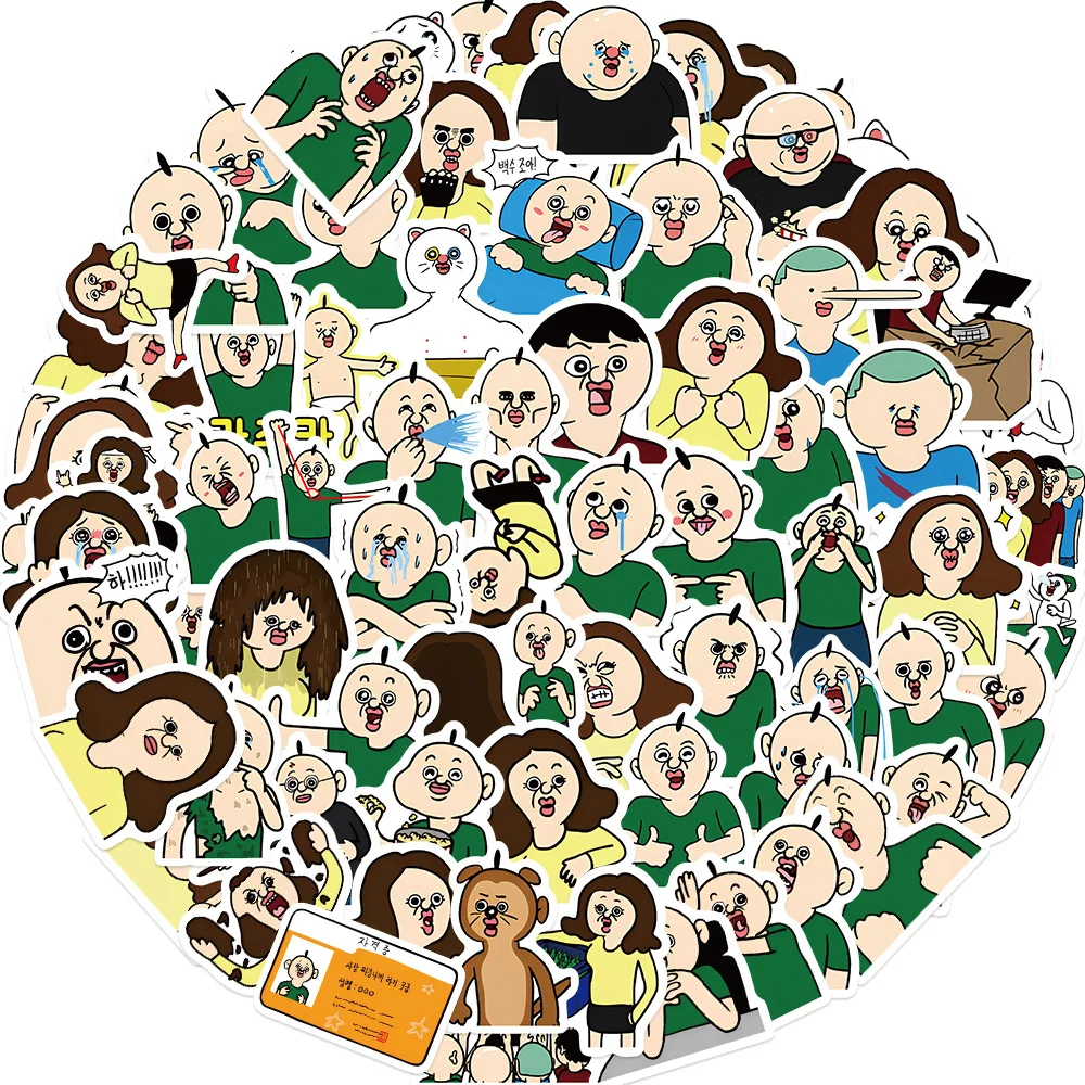 73pcs Cute Cartoon Bang Bang Tang Tang Stickers for Kids Funny Waterproof Decals DIY Phone Laptop Stationery Kawaii Sticker Toys 2
