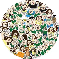 73pcs Cute Cartoon Bang Bang Tang Tang Stickers for Kids Funny Waterproof Decals DIY Phone Laptop Stationery Kawaii Sticker Toys 2