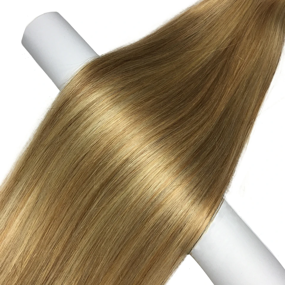 Straight Clip In Real Human Hair Extensions Full Head Brazilian Clip on For Black Women