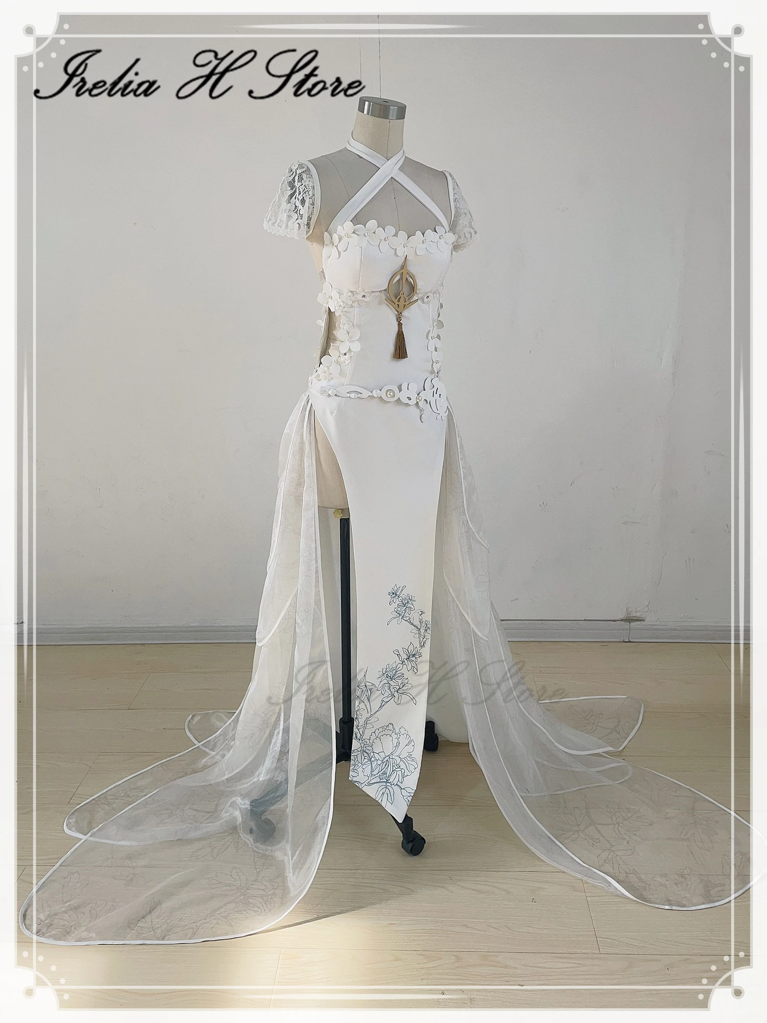 

Irelia H Store custom size made SMS Emden Azur Lane Emden Cosplay Costume women dress female