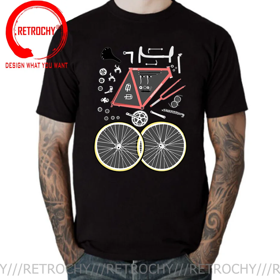 OM3 Mountain Bike T-Shirt Damen - Retro Sunset Design Für Radfahrer