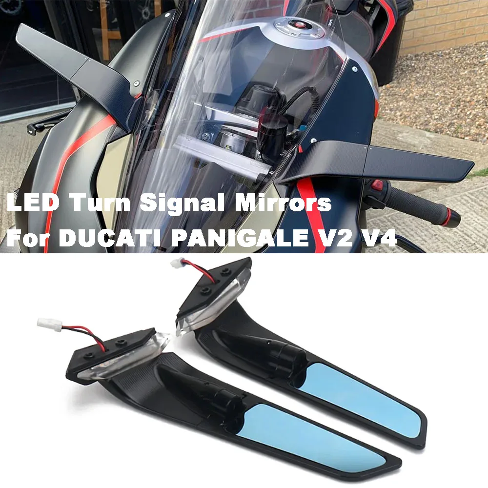 Motorcycle-With-LED-Turn-Signal-Stealth-Mirrors-Rearview-Mirror ...