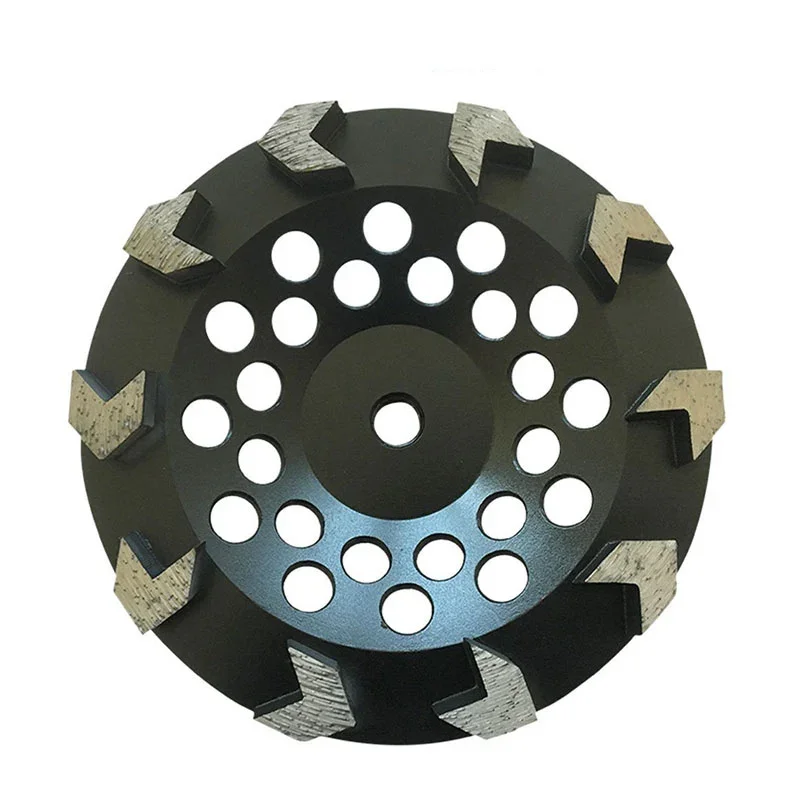 

7" 180mm Arrow Type Concrete Diamond Grinding Cup Wheel 10 Segs M14 5/8-11 Arbor