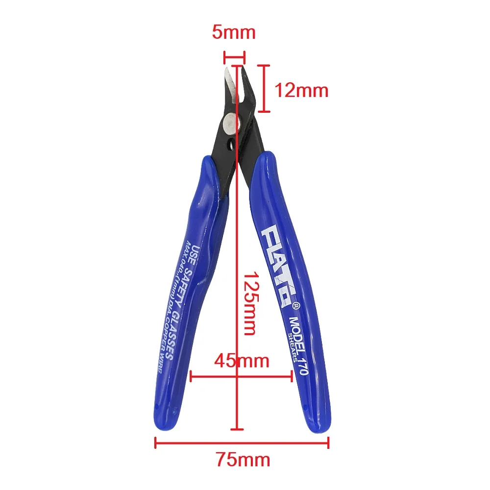 Electronic Diagonal Oblique Pliers Plastic Nozzle Side Cutting Nippers Wire Cutter Outlet Scissors Models Grinding Tools