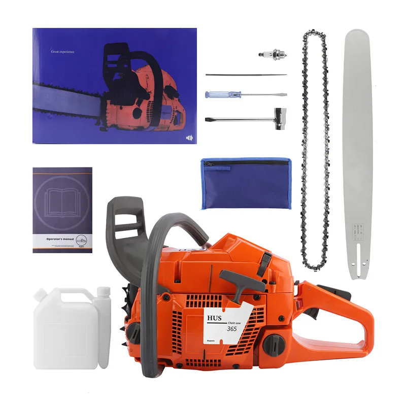 Hus 365 Pro Chainsaw 65cc Professional Forestry Tool Gas Powered 24'' Bar 3.4KW