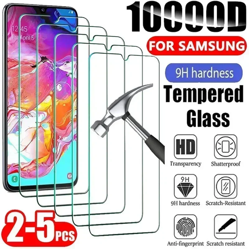 

Закаленное стекло для Samsung Galaxy A14/A54/A53/A13/A33/A34/A52S, Защитная пленка для Samsung A52, A73, A21S, A51, A72, стекло, 2-5 шт.