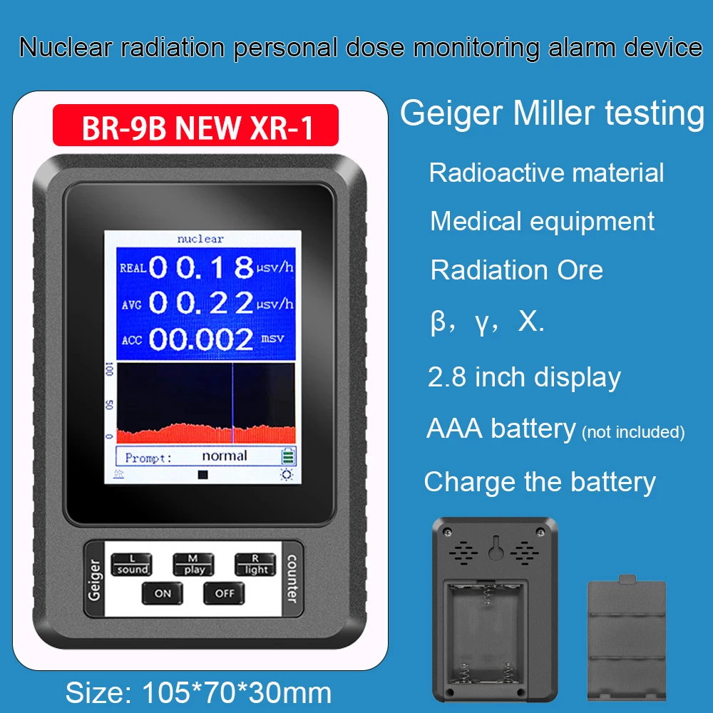 Radioactiviteit Tester DEWIN Stralingsdetector GC01 – Geigerteller Voor Nucleaire Straling, Persoonlijke Dosimeter Persoonlijke Dosimeter Röntgen Bètastraling