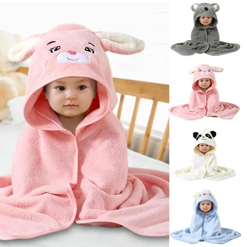 

Hooded Baby Towels Baby Towels With Hood For Girls Boys Absorbent Pure Cartoon Animal Baby Bath Towel Infant Towels Blanket
