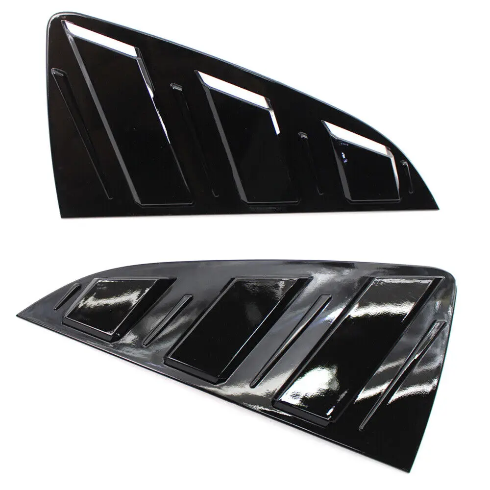 Pair Car Rear Window Shutter Cover Trim For Volkswagen VW Polo MK5 6R 6C 2011-2018 Rear Quarter Panel Side Window Louver