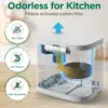 4L Electric Composter for Kitchen, Smart Compost Bin Outdoor/Indoor, Odorless/Auto-Cleaning/ 3 Modes/Intelligent LED Display 3