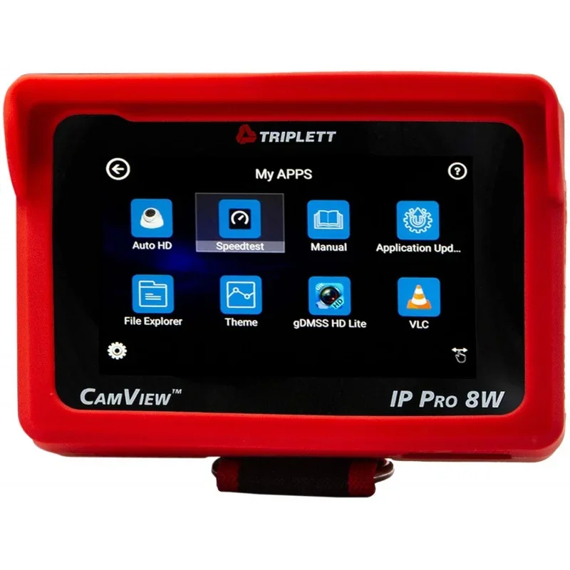

Triplett 8066 CamView IP Pro-8W CCTV Camera Tester with PoE, Network Test, and 4" IPS Touchscreen - NTSC/PAL, HD-CVI 3.0, AHD 3.