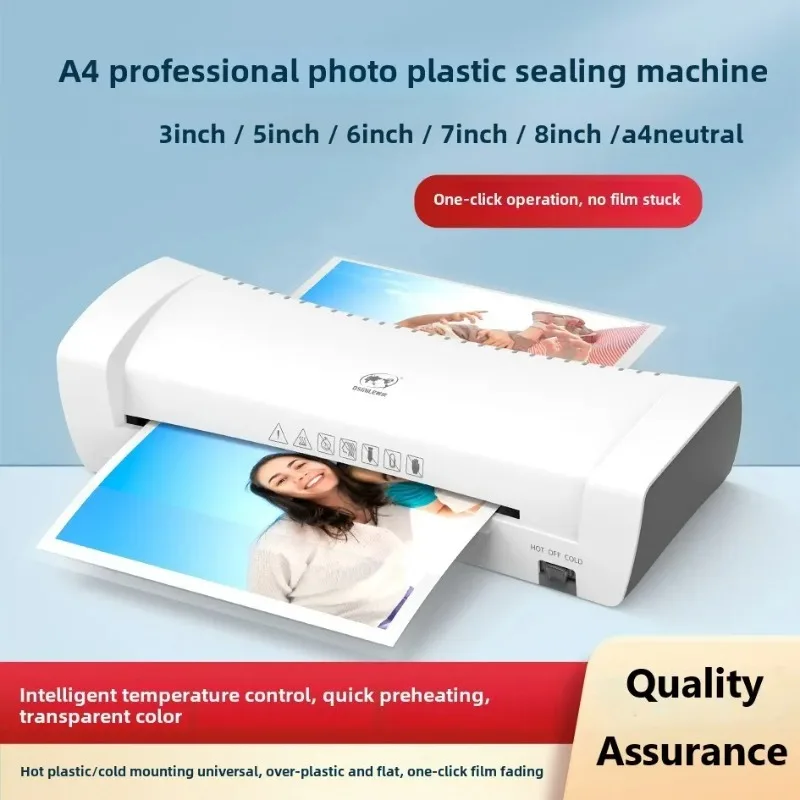 Home Office SL200A4 Laminator Thermoplastic Cold Mounting Dual-use Quick Preheating Constant Temperature Anti-Bubble Photo and D 3