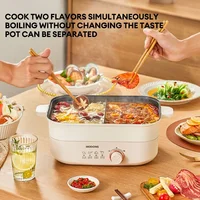 Double duck multifunctional split electric hot pot Yuanyang pot 5 liters 2