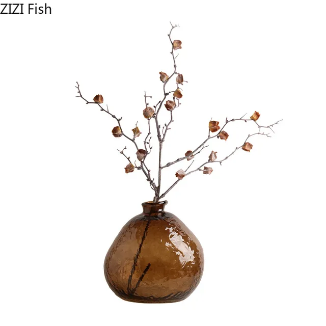 Minimalist Brown Glass Vase 6
