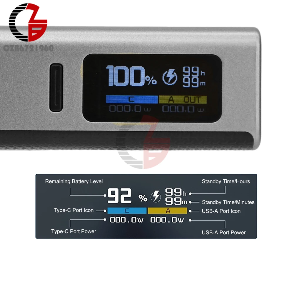 Modulo di ricarica rapida da 22,5 W Custodia per batteria 21700 Kit Power Bank fai-da-te Tipo-C + Interfaccia USB Scheda di protezione carica di alimentazione portatile - immagine 3