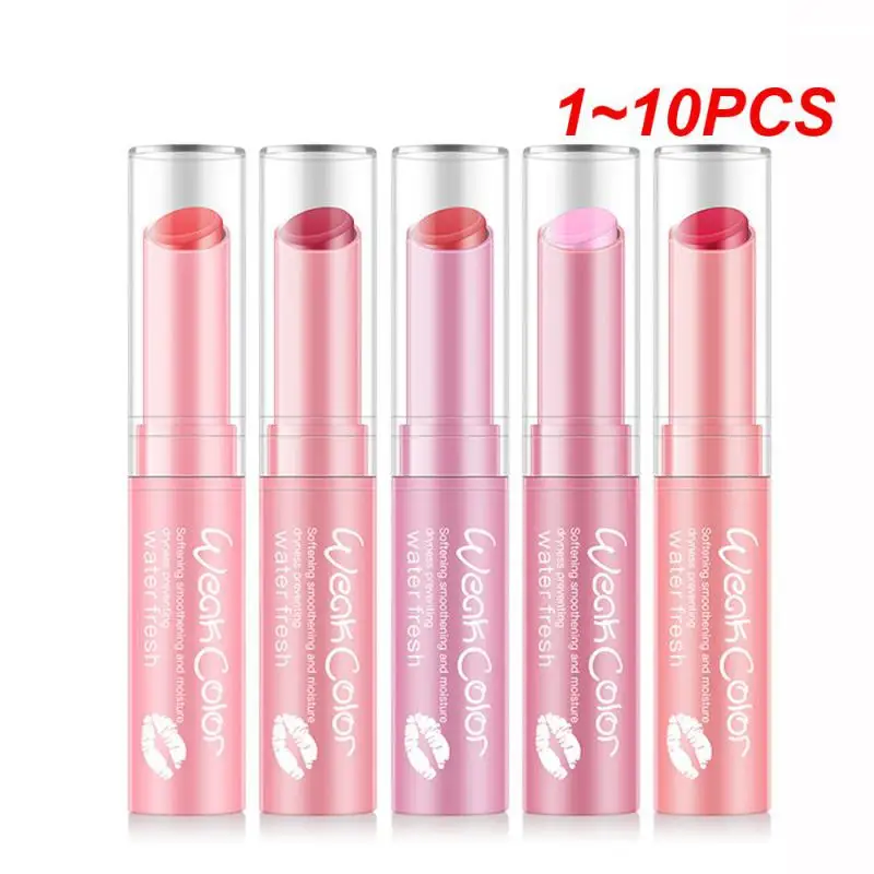 

1~10PCS Moisturizing waterproof light color lipstick colored fruit lipstick girl lips care lip balm natural gloss TSLM2