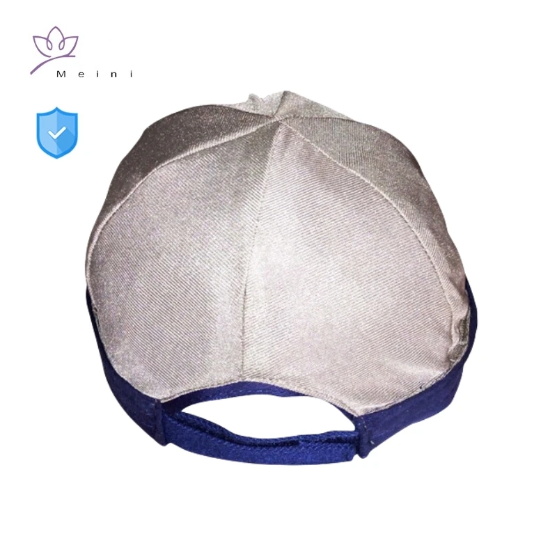 Electromagnetic radiation protective lining 50% or silver fiber caps computer, power plant EMR shielding baseball Caps