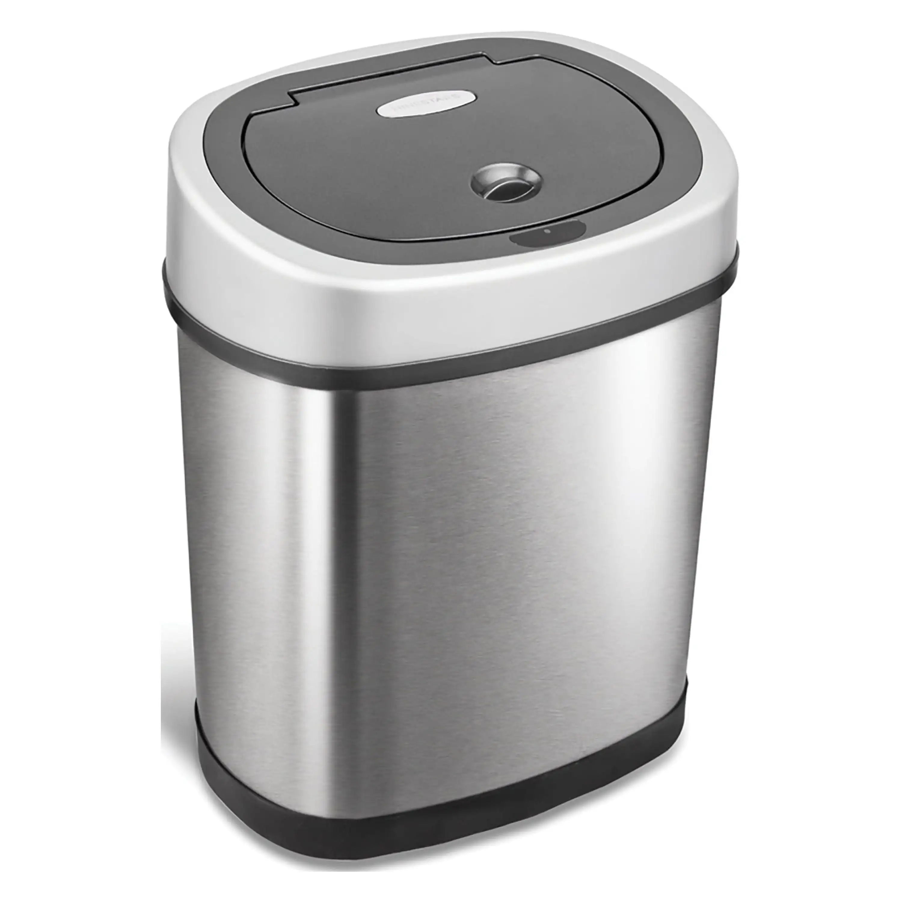 

Nine Stars 3.2 Gallon / 12 Liter Motion Sensor Oval Trash Can, Fingerprint-Resistant Stainless Steel