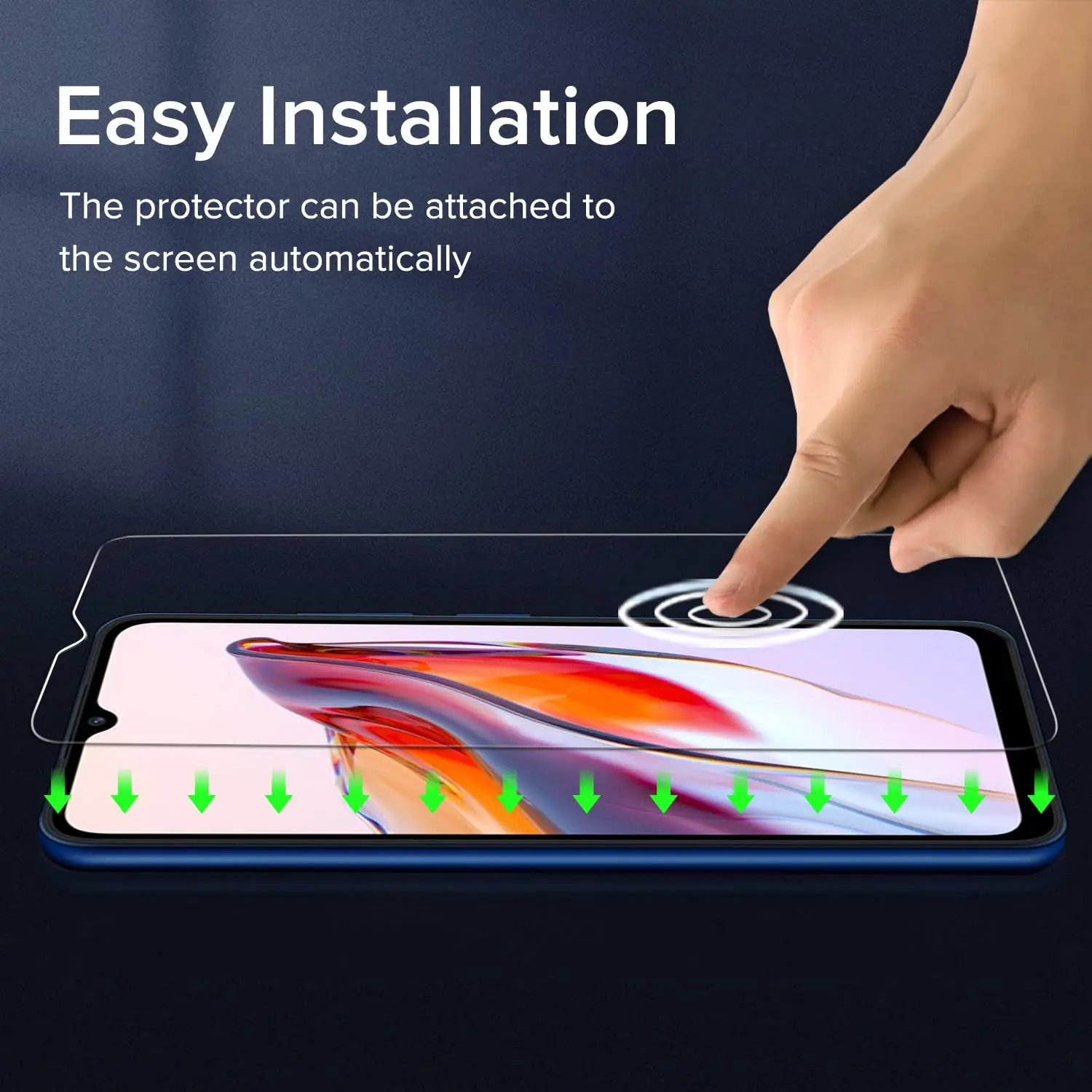 2 Pezzi Pellicola Vetro Temperato Per Xiaomi Mi A3, HD Antigraffio 9H, Anti Impronte, Copertura Piatta (Bordi Curvi Esclusi)