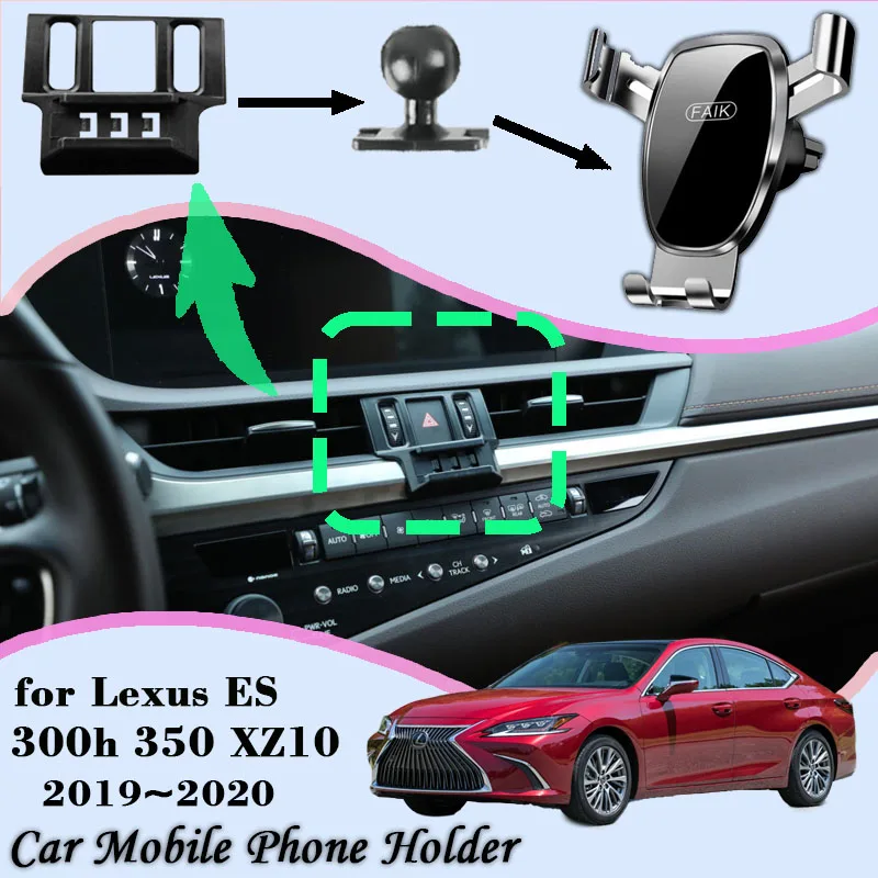 

Car Mount for Lexus ES 300h 350 XZ10 2019 2020 Air Vent Auto Mobile Phone Holder Cellphone Bracket Gravity Stand Accessories