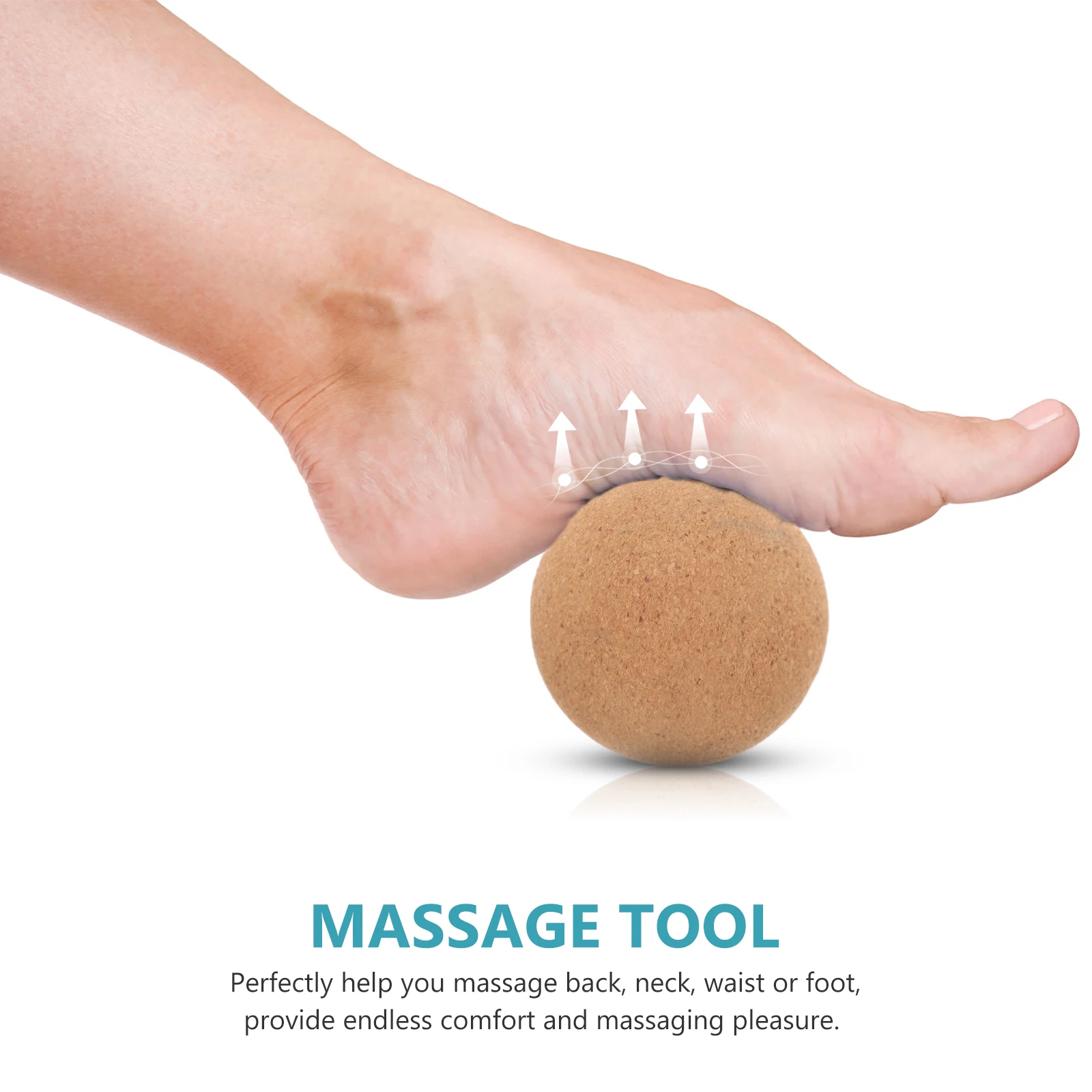 Cork Yoga Pillar Supplies 95*15cm Massage Ball Roller Balls Fitness Neck Massager Cork Yoga Fascia Ball Girls Body Shaping