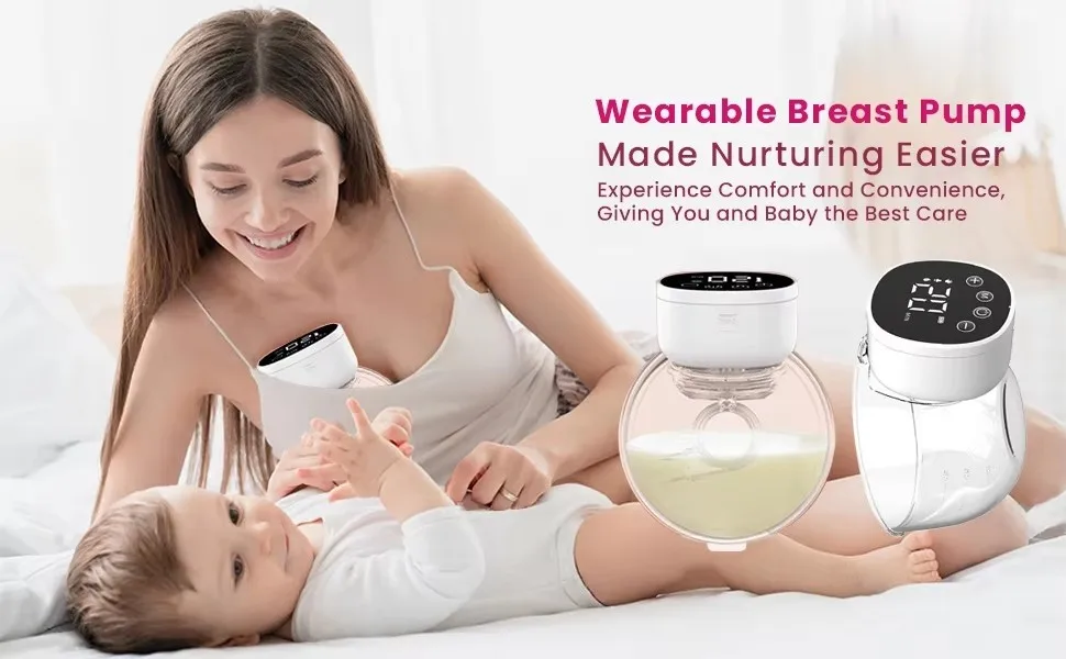Description Picture 2 of itemElectric Wearable Breast Pump Handsfree With Milk Storage Bag BPA Free Low Noise Efficient Empty Breast Portable Breastmilk Pump