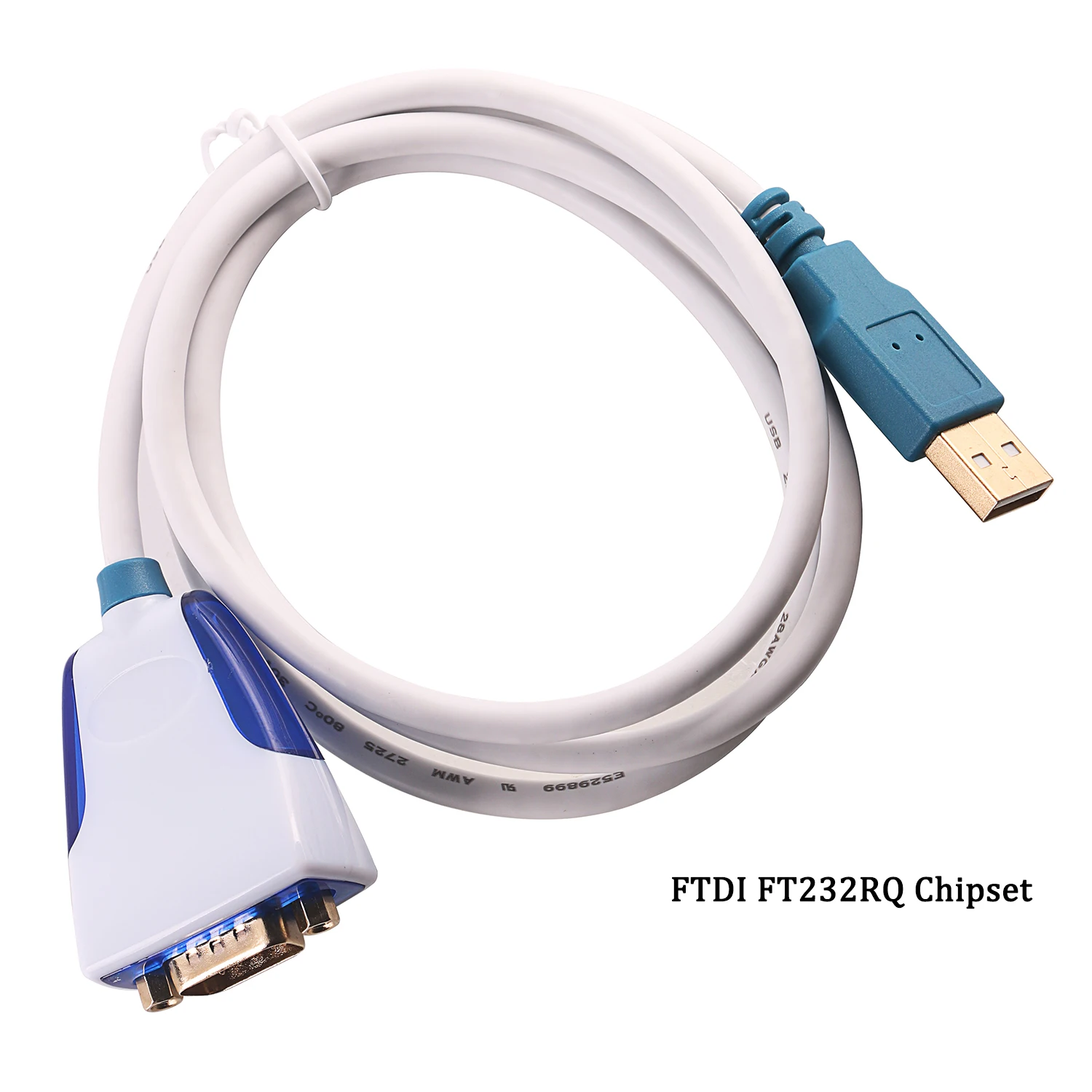 산업용 등급 FTDI FT232RQ USB TO DB9 Male RS232 직렬 변환기 어댑터 프로그래밍 케이블