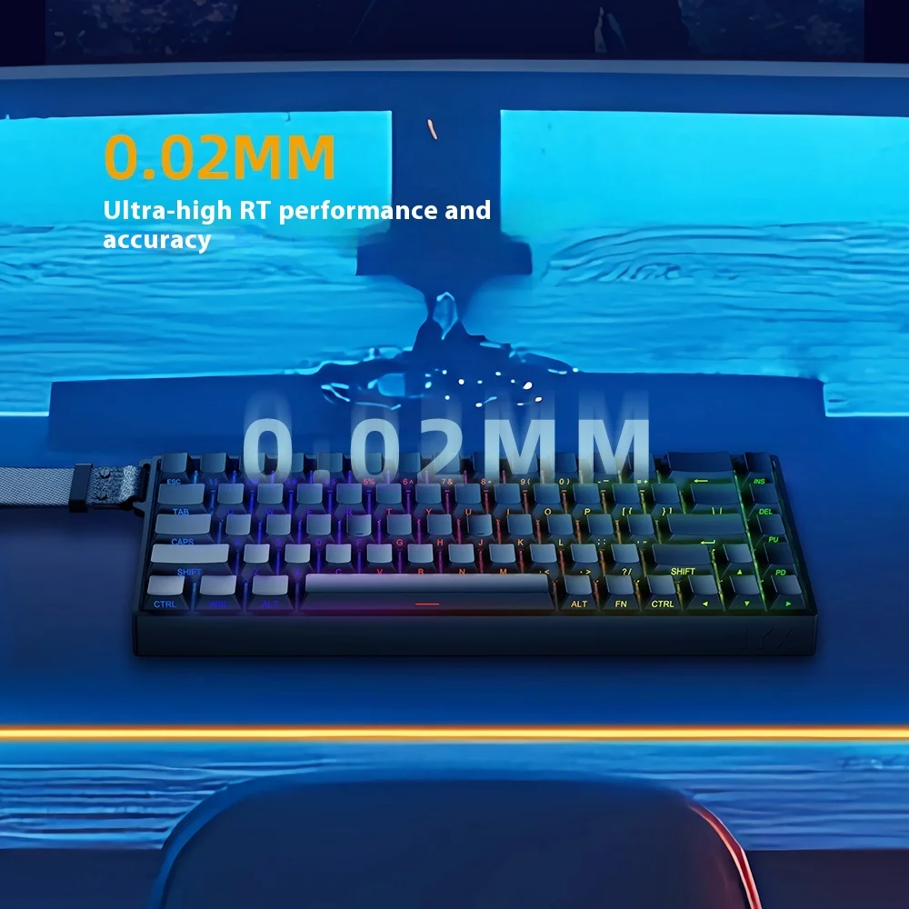 IYX MU68 PRO Black Magnetic Switch Gaming Keyboard Aluminum