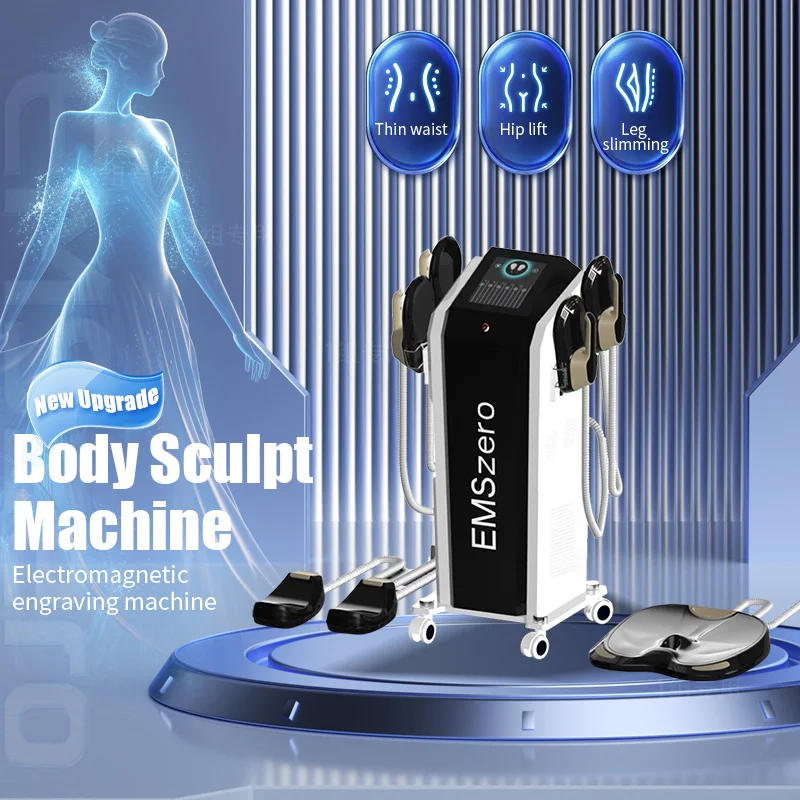 

EMS Muscle Carving Shaping EMSzero Hi-EMT Slimming Machine 4 Handles Pelvic Muscle Stimulation Equipment