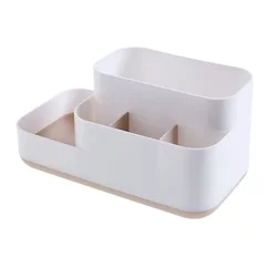 Elegant Makeup Organizer with Drawer - 23x13x12cm (Khaki G5237A)